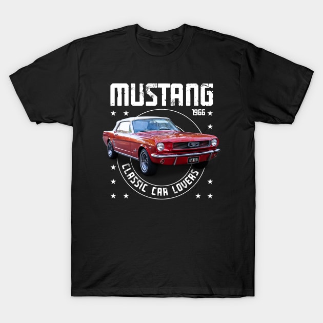Classic Car Mustang 1966 T-Shirt by cecatto1994